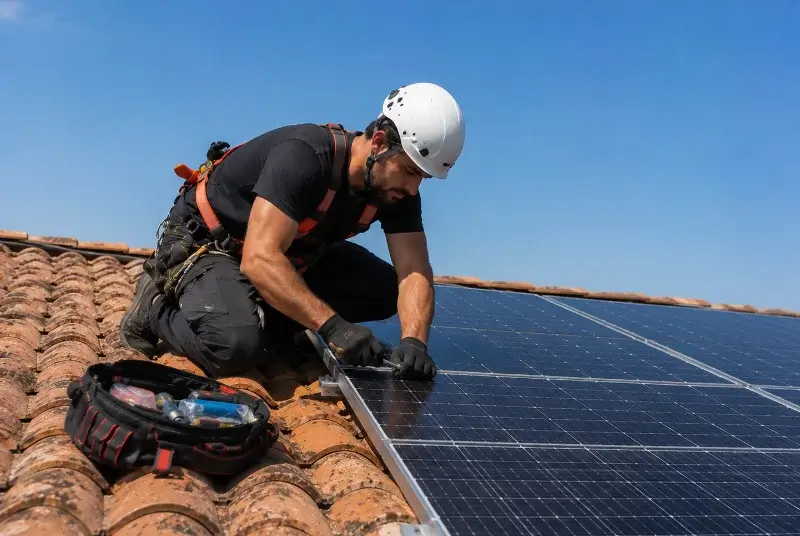 Maintenance et monitoring de panneaux solaires à Cursan
